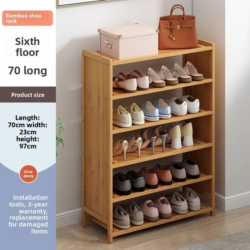 Multi-functional Space-saving shoe rack Multi-layer bamboo shoe rack Storage dust-proof storage shoe rack Oasis Select