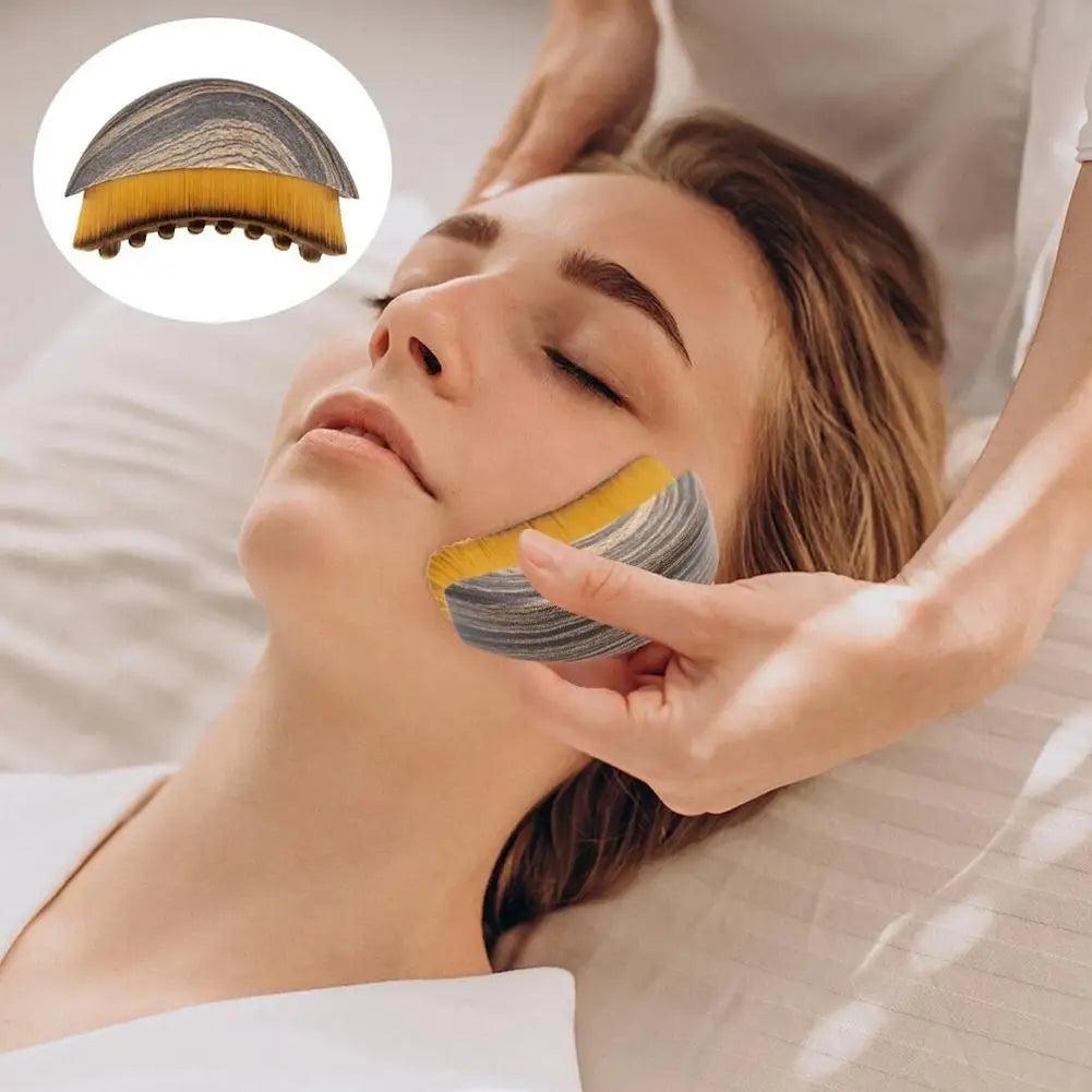 Lymphatic Face Contour Brush – Jawline Sculpting Massager Facial Massage Brush Oasis Select