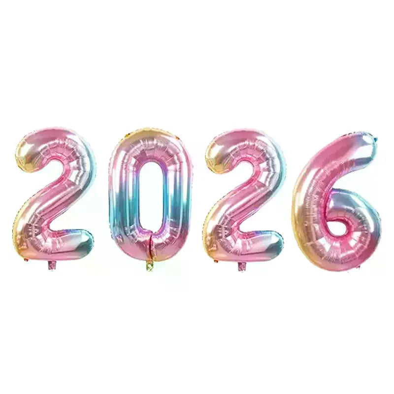 Foil Balloons for New Year's Eve Party Decoration Photo Booth Props Xmas Home Decor 2026 Prop up Your Celebration Oasis Select