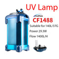 Dophin Aquarium External Filter Silent Fish Tank Clean Water UV Lamp Oasis Select CF1488 UV 220-240v 50hz