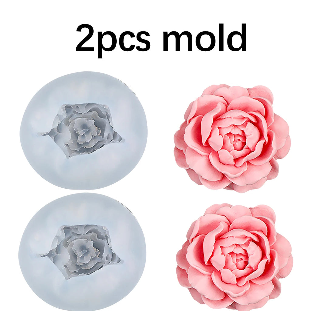 Flower Molds Silicone Moldes Para Velas Flexible Aromatherapy Candle Making Mold Jasmine Scented Candles Also Resin Gypsum Oasis Select 2pcs