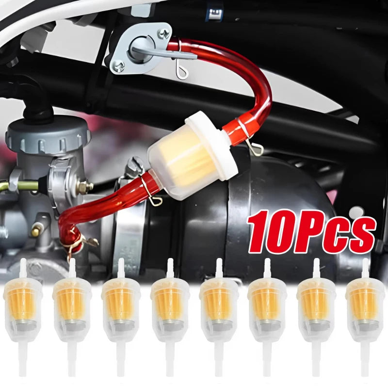 5-30pcs Motorcycle Gasoline Gas Fuel Filter Universal Car Inner Fuel Filters Motorcycle Moped Scooter Dirt Bike Fuel Filter Tool Oasis Select