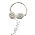 Sound Wired Headphones Over Ear Headset Bass HiFi Sound Music Stereo Earphones Flexible Adjustable Headset For PC Mobile Oasis Select White