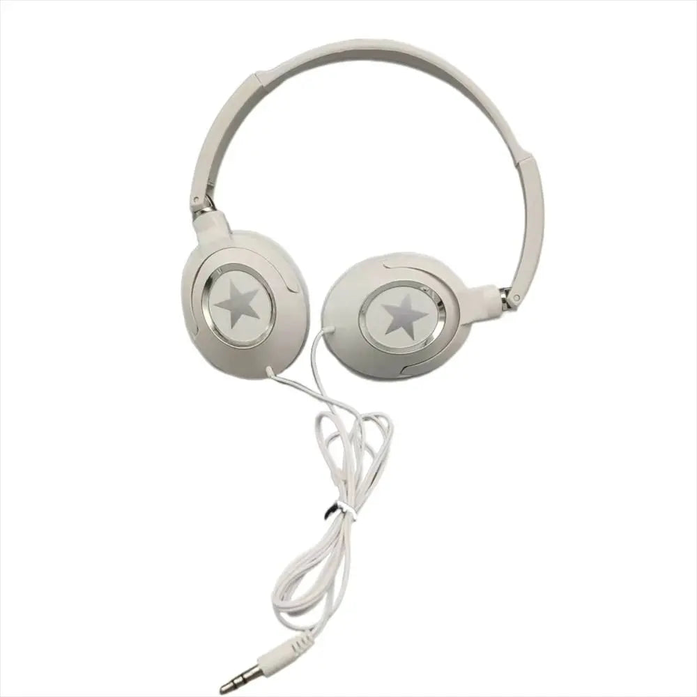 Sound Wired Headphones Over Ear Headset Bass HiFi Sound Music Stereo Earphones Flexible Adjustable Headset For PC Mobile Oasis Select White