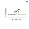 La Linea-Minimalist Line Art Wall Sticker, Waterproof Decal, Home and Car Decoration, Suitable for Walls Doors Glass and Cars Oasis Select A3