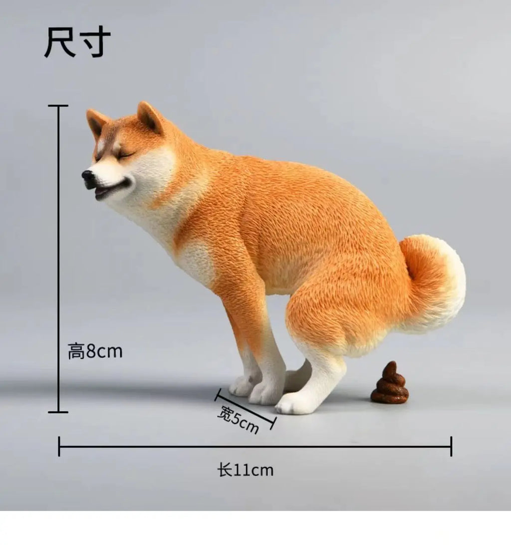 Shiba Inu model animal handwork creative funny poo dog decoration tabletop decoration Oasis Select A