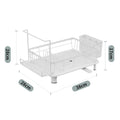 Dish Drain Rack Multifunctional Dish Storage Box Countertop Dish Rack Sponge Rack Kitchen Shelf Oasis Select White sponge rack