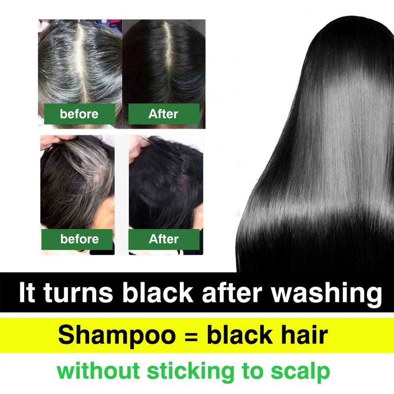 DR.DAVEY Black Hair Dye Coloring Shampoo 25ml × 10 Sachets