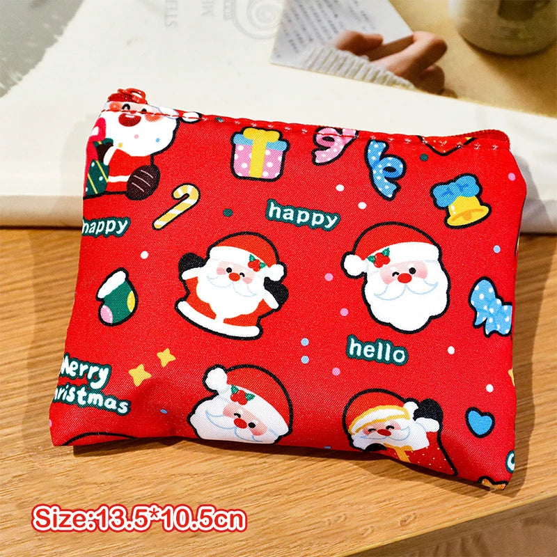 Mini Christmas Coin Purse – Cartoon Storage Bag | Kids Gift Mini Coin Purse Oasis Select A4