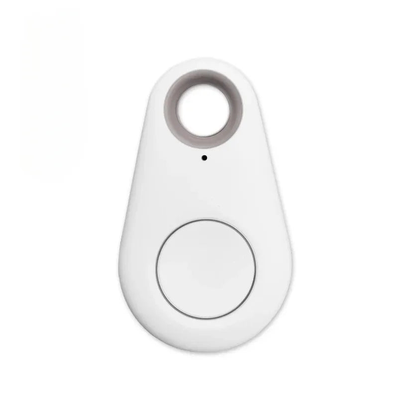1/2pcs Mini Fashion Smart Dog Pets Bluetooth 4.0 GPS Tracker Anti-lost Alarm Tag Wireless Child Bag Wallet Key Finder Locator Oasis Select White