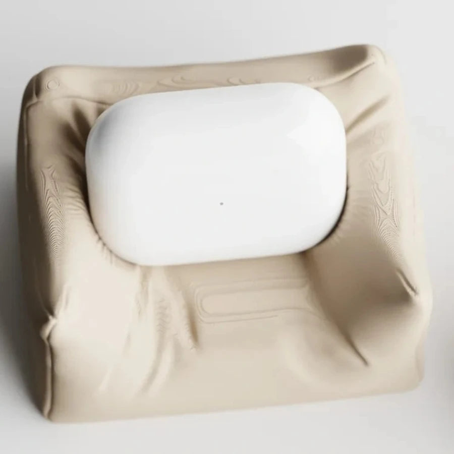 3D Cute Mini Sofa Earbud Holder Stand Creative Desktop Display Bracket for Earphones Universal Earphone Case Storage Cradle Oasis Select