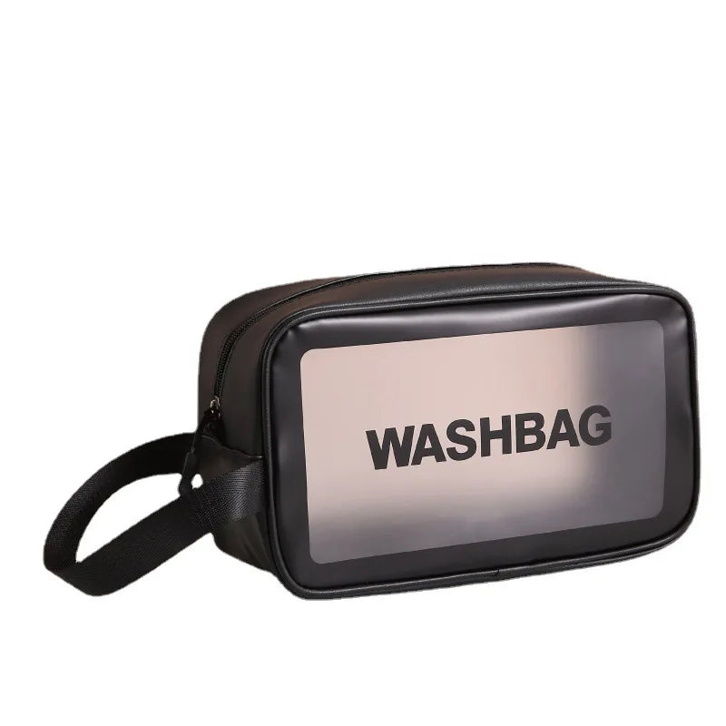 Portable Cosmetic Waterproof Bag Large Capacity Dust Proof Make Up Storage Handbags PVC Fashion Transparent Travel Bags Oasis Select