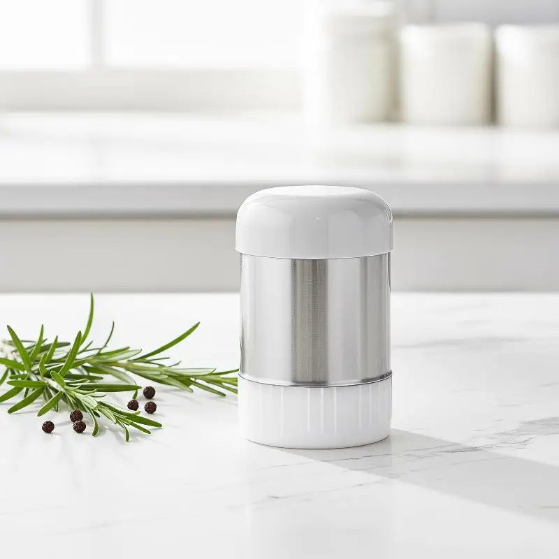 Mini Stainless Steel Salt & Pepper Shaker with Dust Cover