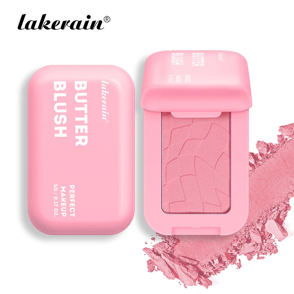Makeup Powder Blush Waterproof And Sweat-proof High Pigment Long Lasting Pink Cream Blush Cosmetics Palette Powder Korean Makeup Oasis Select 2pcs Color 1