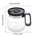 Clear Glass Coffee Mugs 16oz Glass Coffee Cups Travel Mug Pot Drinking Cups with Lid for Hot Cold Beverage Milk Latte Cappuccino Oasis Select A