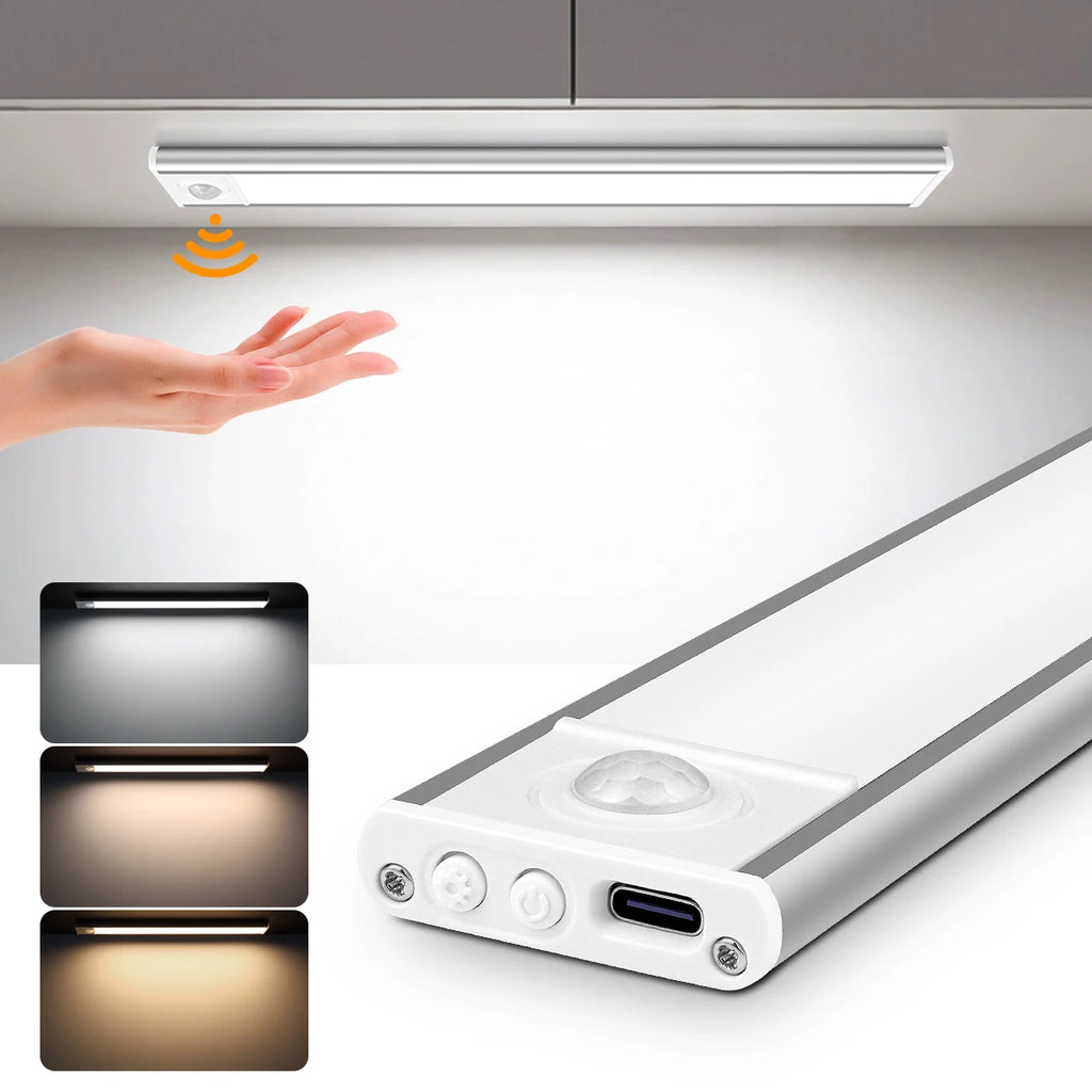 Wireless Night Light Motion Sensor Lights 5V USB LED Tube Bar Cabinet Light for Kitchen Bedroom Bathroom Staircase Hallway Oasis Select