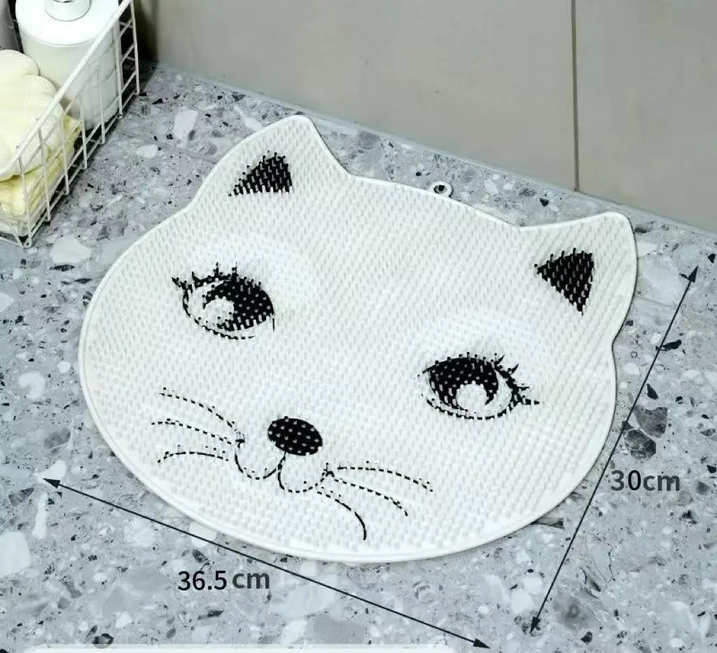 Cartoon Cat Non-Slip Bath Mat – Shower Scrubbing Massage Pad
