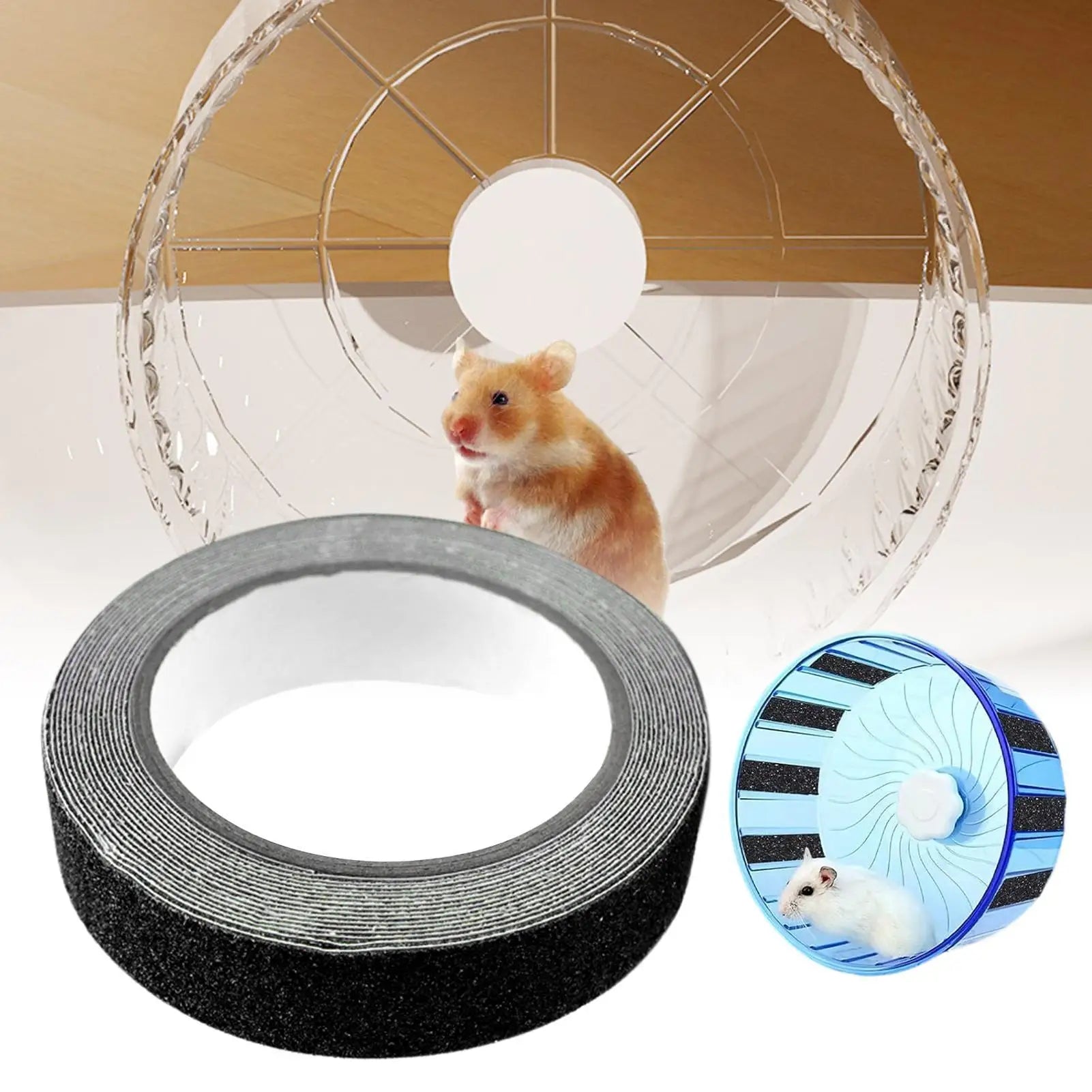 Pet Wheel Tape Anti-Slip Silent Strip 500cm Hamster Wheel Nail Trimmer Tape Frosted anti-slip running wheel belt for Hamster Oasis Select