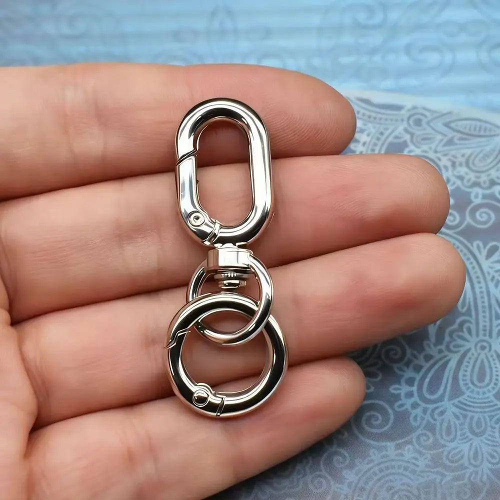 10-Pack Zinc Alloy Swivel Clasp Clips – Spring Snap Hook Lanyard