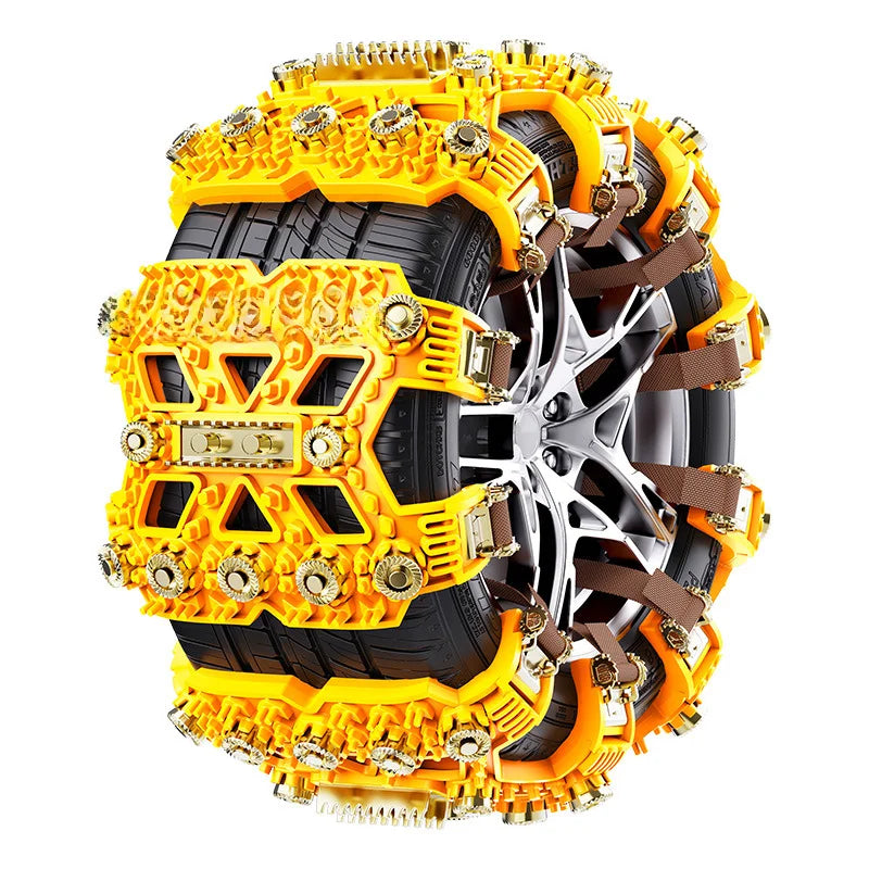 Car tire snow chains for sedans, SUVs, and off-road vehicles—TPU material that protects tires from damage, ice-breaking, and off Oasis Select 8PCS
