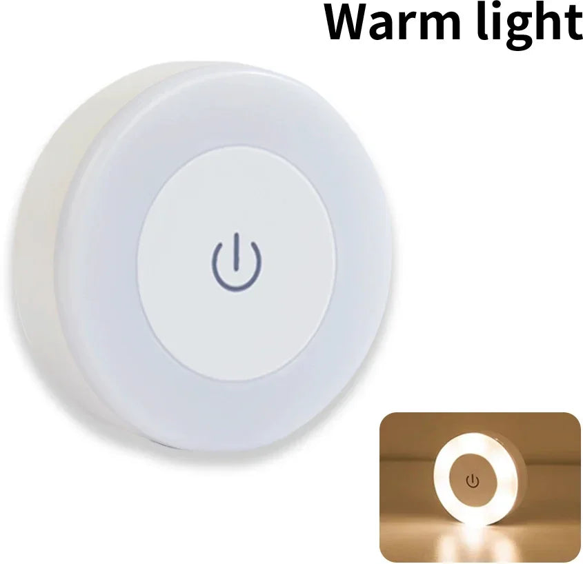 Wireless Rechargeable LED Night Light | Touch Sensor Wall Lamp LED Night Light Oasis Select Only Warm White