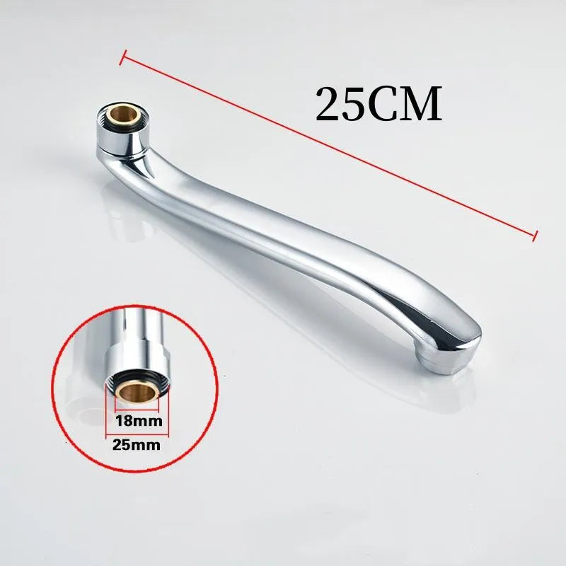Stainless Steel Sink Faucet Pipe In-wall Water Outlet Elbow S-bend Extension Tube Bathroom Kitchen Faucet Leaking Repair Parts Oasis Select 25CM