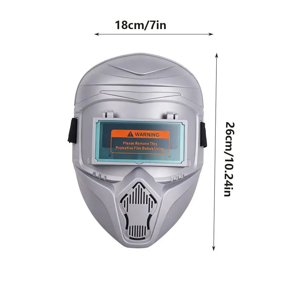 Auto-Darkening Welding Helmet Flip-Up Design High-Definition Welding Mask Large Viewing Area Face Cover Welder Shield Welding Oasis Select