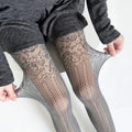 Personality Thin Floral Lace Tights Sexy High Elastic Fishnet Stockings Breathable Hollow Out Pantyhose Women Oasis Select 4 XXXS