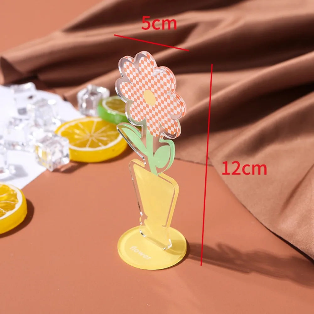 Creative Flower Shaped Photo Clip Card Holder Table Number Holder Note Holder Cute Wedding Party Desktop Decoration Card Clamp Oasis Select