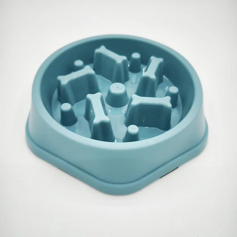 Anti-Slip Anti-Choking Slow Feeder Bowl for Large Dogs - Anti-Tip Pet Food Bowl for Golden Retriever Oasis Select Blue