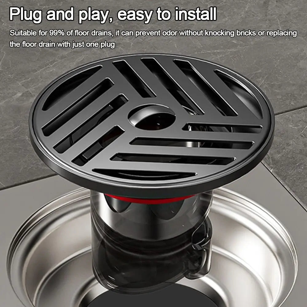 Stainless Steel Shower Floor Drain Backflow Preventer Self-Closing Sink Strainer Anti-odor Insectproof Drain Filter Plug Oasis Select