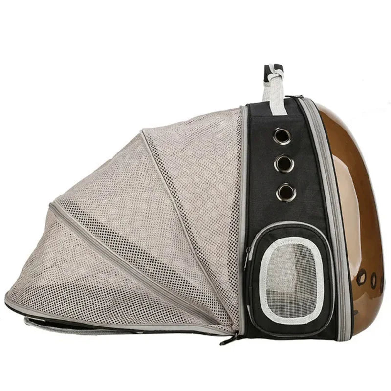 Cat Carrier Bag Breathable Pet Backpack Expansion Bag Outside Portable Transparent Space Capsule Carrier Bag For Small Dog Cats Oasis Select