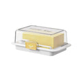 Sealed Butter Cheese Storage Box Integrated Cutter Design, Food Grade Safe PP Moisture-proof Fridge Organizer For Home Kitchen Oasis Select with Spoon