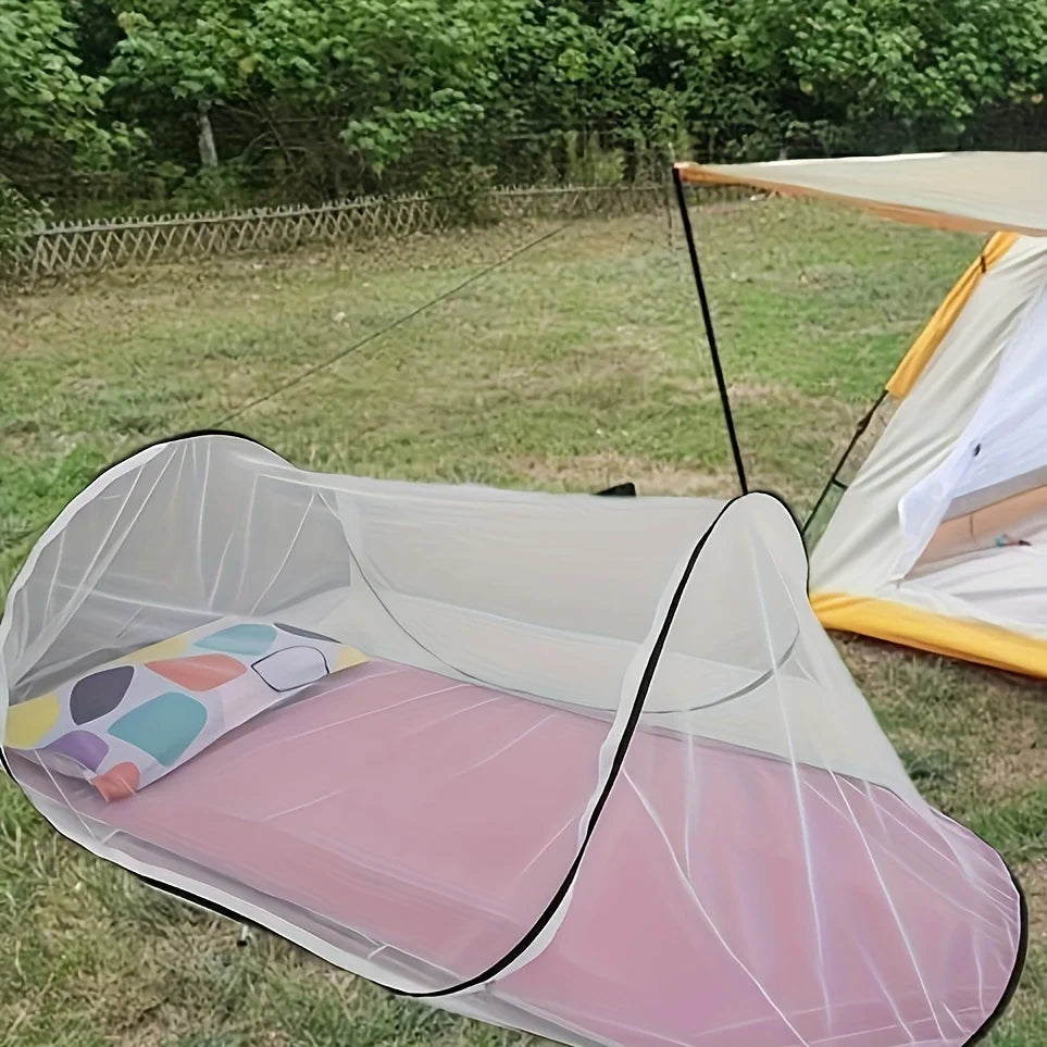 1pc Portable Foldable Outdoor Camping Mesh Mosquito Net - Ultra-Lightweight, Compact, Easy Setup, Breathable, Anti-Mosquito Oasis Select