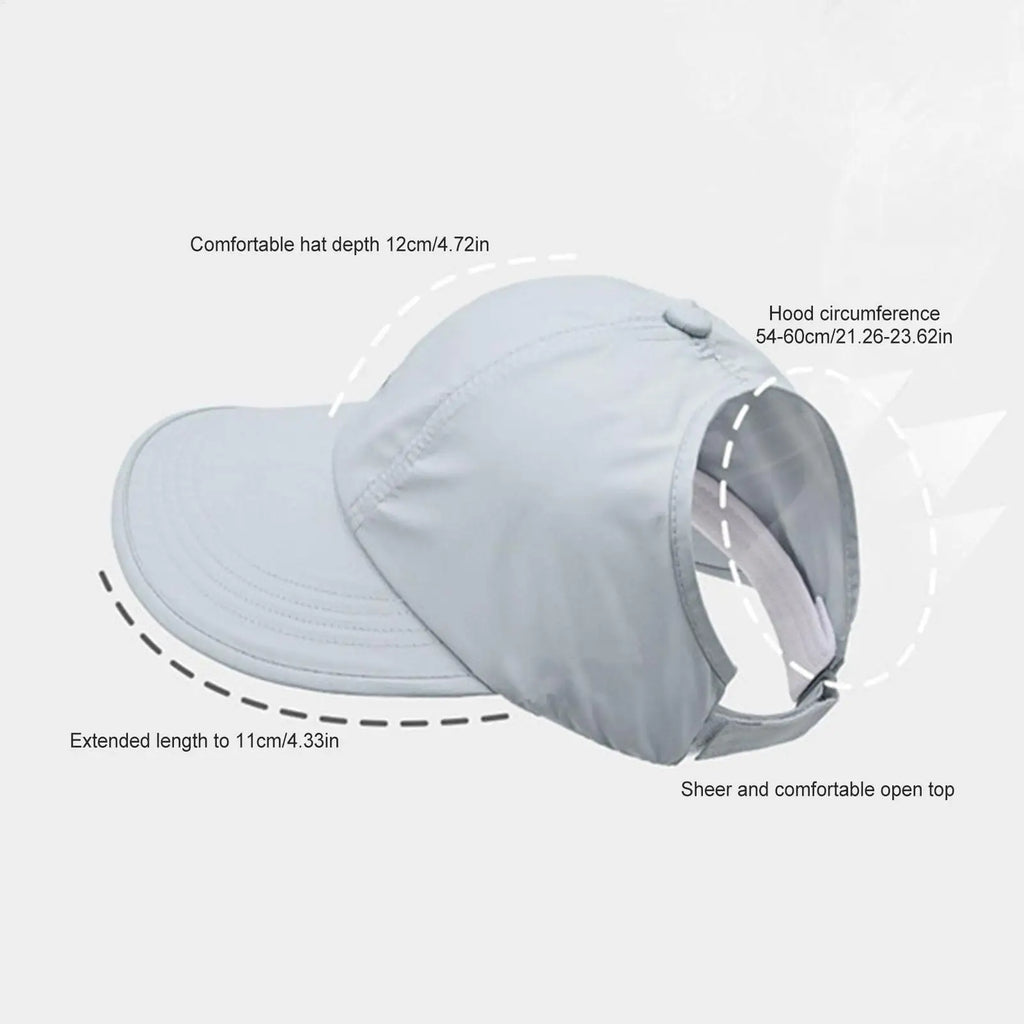 UV Protection Hat Wide Brim Bucket Hat Summer Sun Protection Sun Baseball Hat Breathable Foldable Adjustable Outdoor sun hat Oasis Select