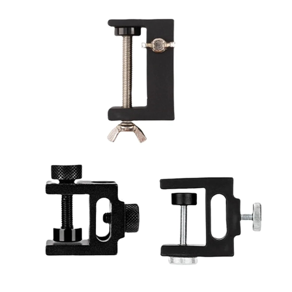 1pc Camping Table Clip Three Size Aluminum Alloy/plastic Lantern Stand Clip For Light Pole Desk Fixing C-clamp Holder Accessory Oasis Select