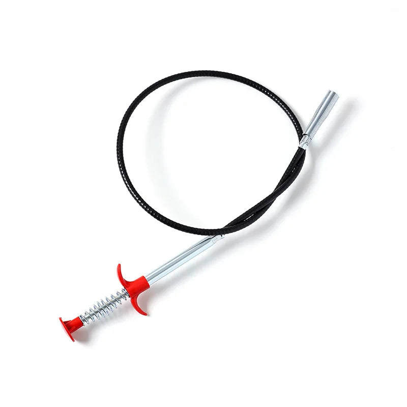 Plumbing Four-claw Hook Dredger Sewer Toilet Tool Manual Grab Hair Cleaning Clogging Pipe Dredging Clamp Household Supplies Oasis Select