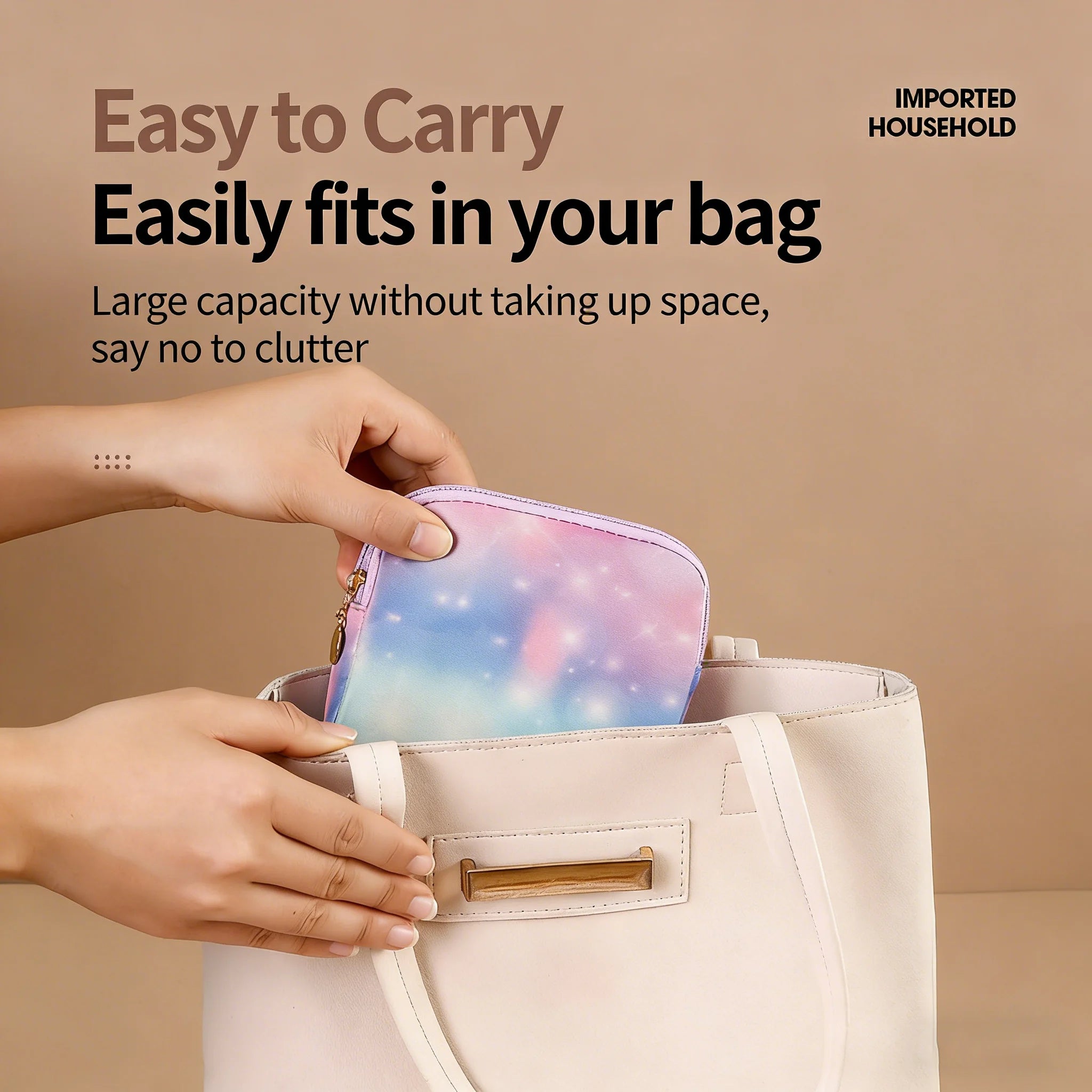 Gradient Galaxy Tech Organizer Pouch | Waterproof Cable Bag