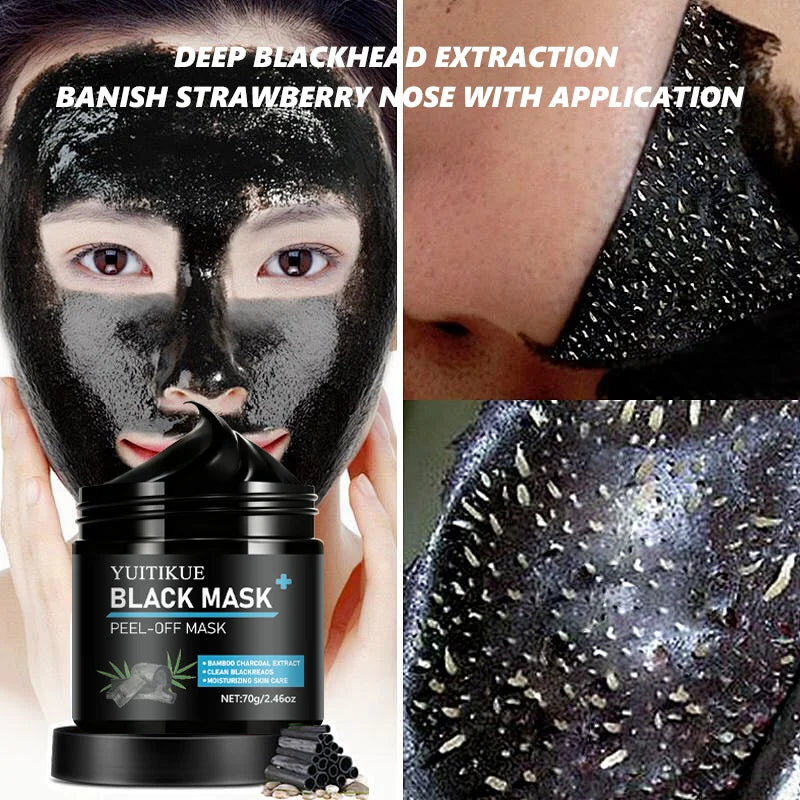 YUITIKUE Bamboo Charcoal Peel-Off Black Mask – Pore Purifying