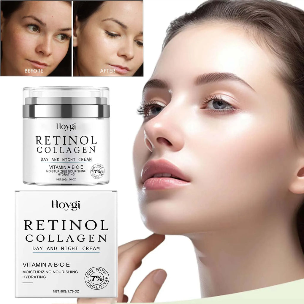 Retinol Anti Aging Face Cream Moisturizing Collagen Wrinkle Remove Firming Skin Smoothing Nourish Glow Skin Care Cream 50g Oasis Select