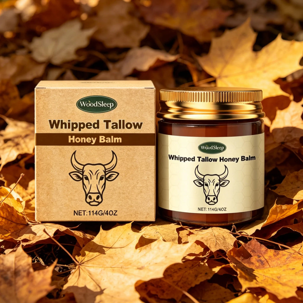 WoodSleep Whipped Tallow Honey Balm – Deep Skin Moisturizer Whipped Tallow Balm Oasis Select