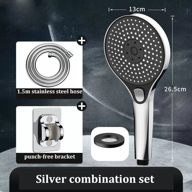 3-Speed High-Pressure Large Panel Shower Head Combo Set