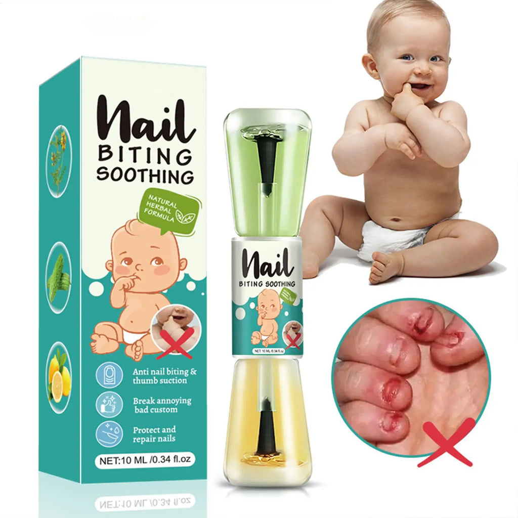 10ml Stop Nail Biting No Nail Bite Natural Strengthener Guard Stopper Hydrating Bitter Liquid for Finger Health Habit Baby Hand Oasis Select