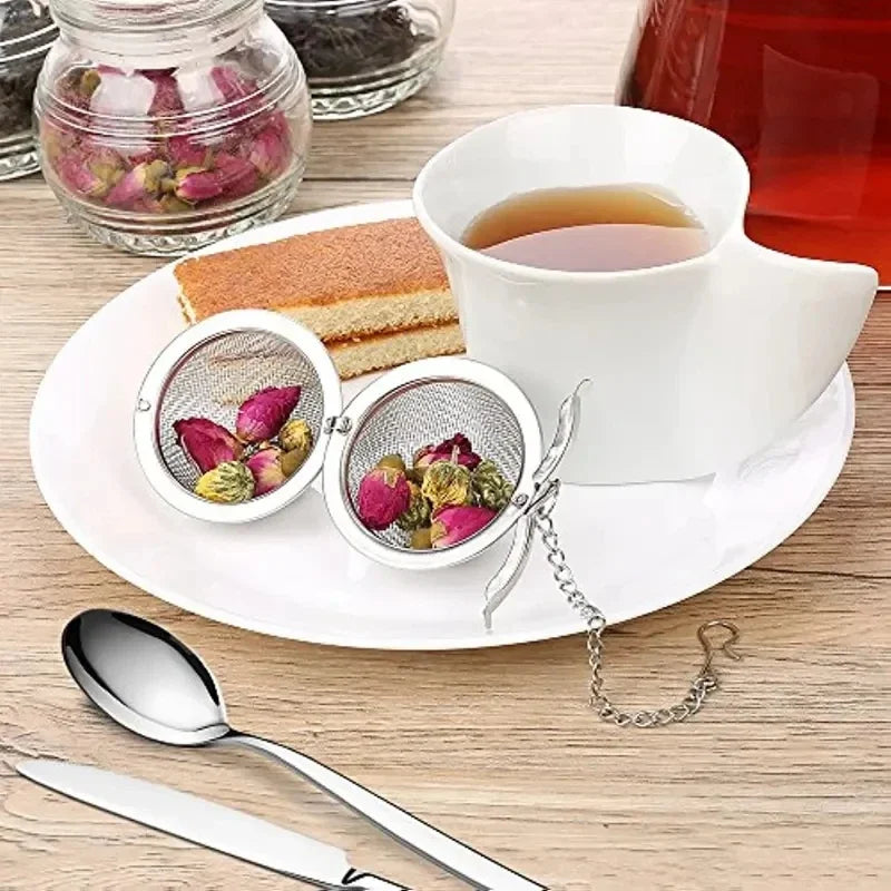 Stainless Steel Tea Ball Mesh Tea Infuser StrainersPremium Tea Filter Tea Interval Diffuser for Loose Leaf Tea Oasis Select