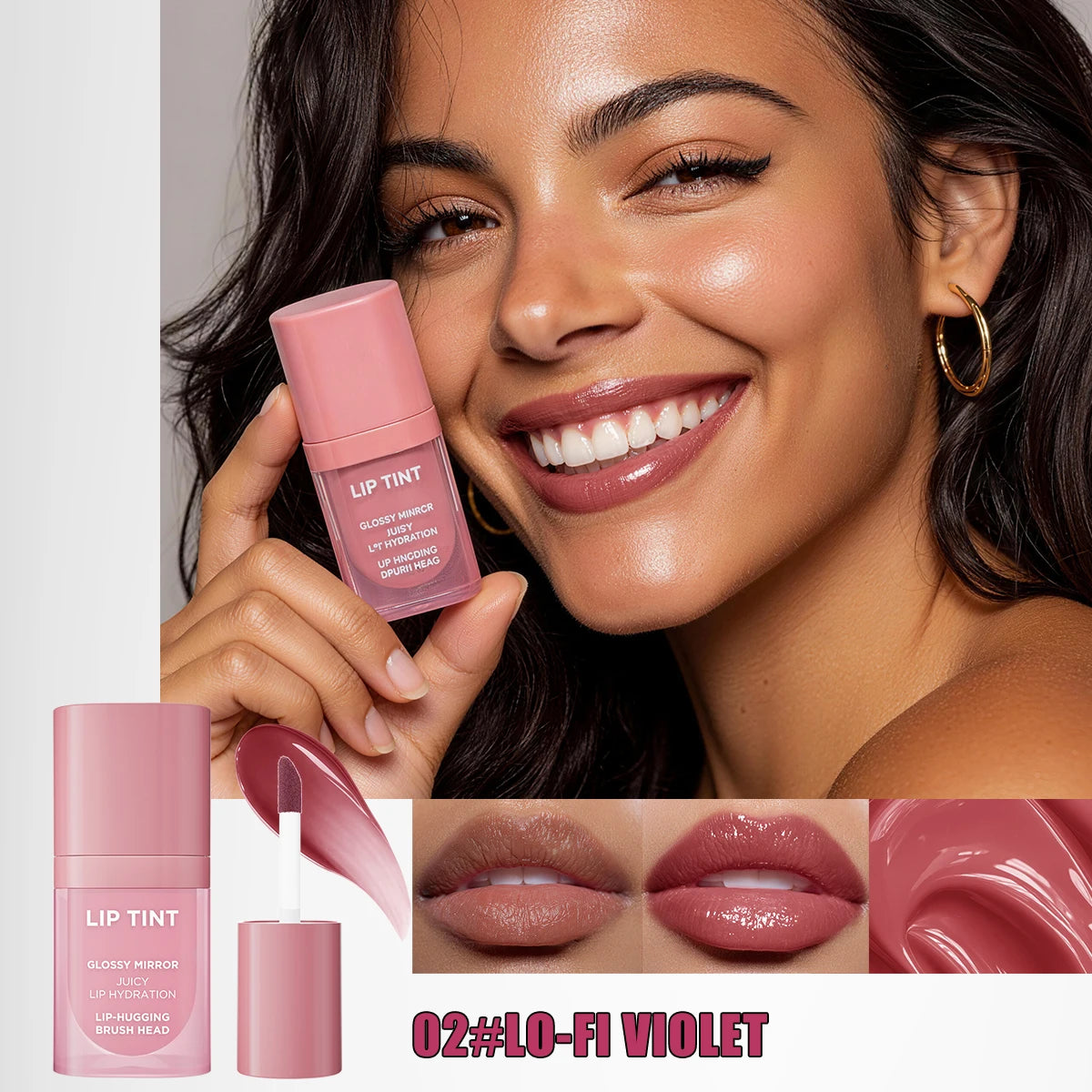 Hello Kiss 6-Color Matte Velvet Lip Gloss – Waterproof & Hydrating