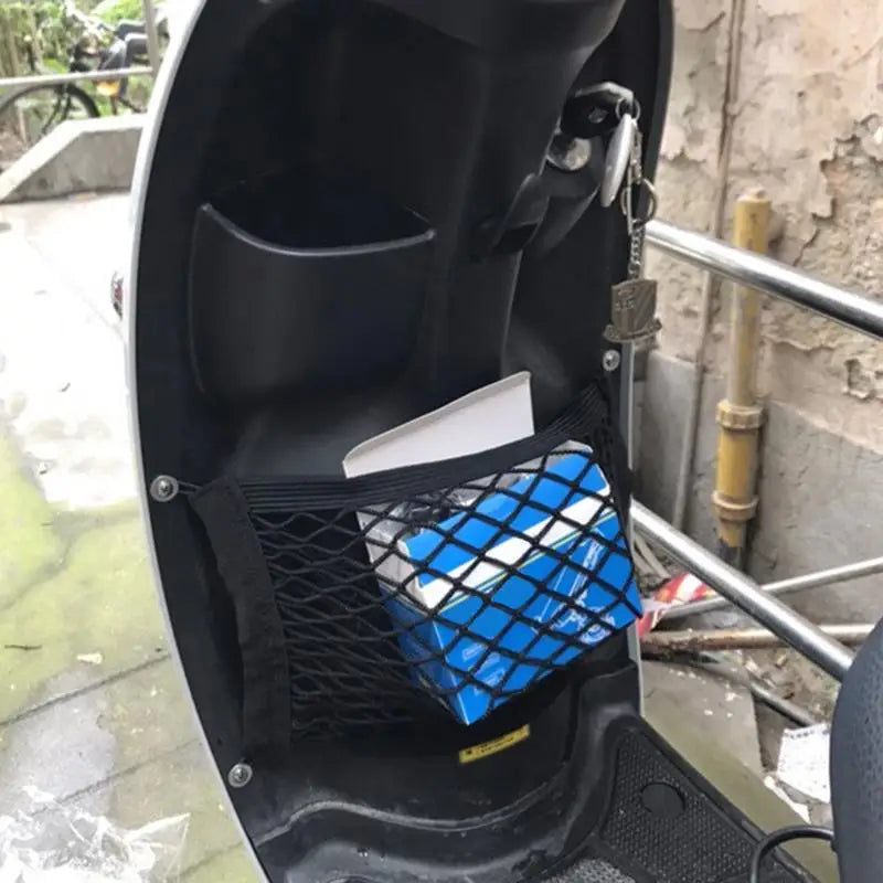 Motorcycle Cargo Net High Strength Elastic Mesh Cargo Net with Motorcycle Net Storage Bag Nylon Cargo Organizing Supplies Oasis Select