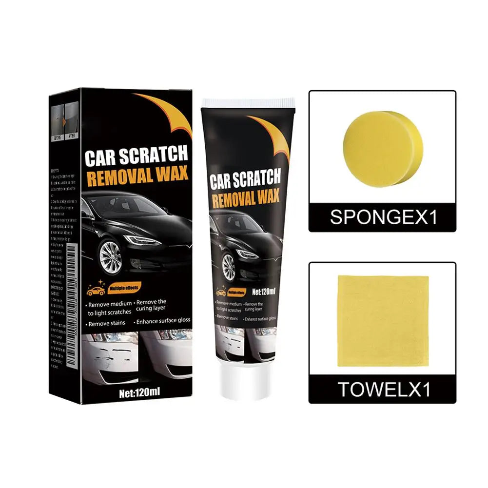 Car Scratch Repair Wax with Sponge Paint Care Polishing Anti-Scratch Protection Swirl Remover Multi-Purpose Maintenance Wax Oasis Select 1kit