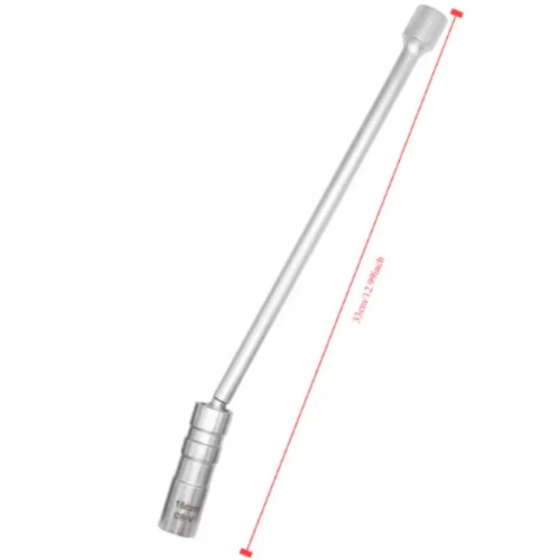 14mm 16mm Spark Plug Removal Tool Wrench Magnetic Sleeve 3/8-Inch 12-Point Swivel Candle Key 16mm Magnet Pull Out Spark Plugs Oasis Select 16MM-L
