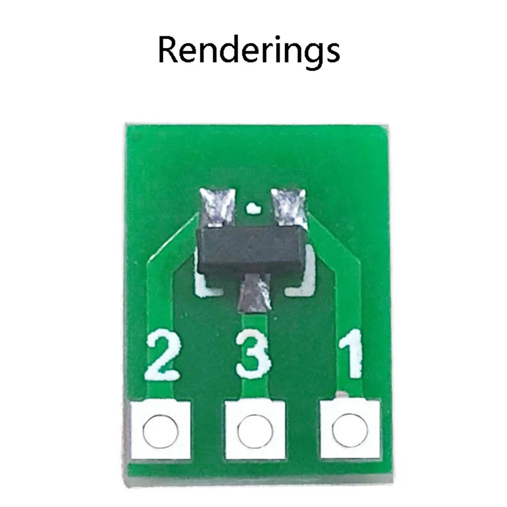 20Pcs SOT23 SOT23-3 Turn SIP3 Double-Side SMD Turn DIP SIP3 Adapter Converter Plate SOT SIP IC Socket PCB Board DIY Kit Oasis Select
