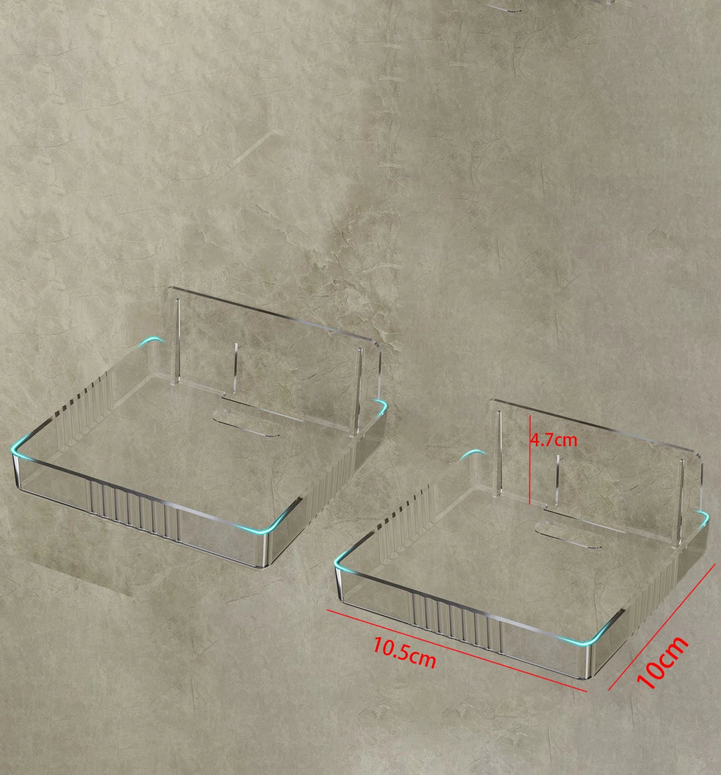 Universal Non-Drilling Wall Mount for CCTV Camera - Durable and Space-Saving Storage Holder Oasis Select 2pcs C Clear